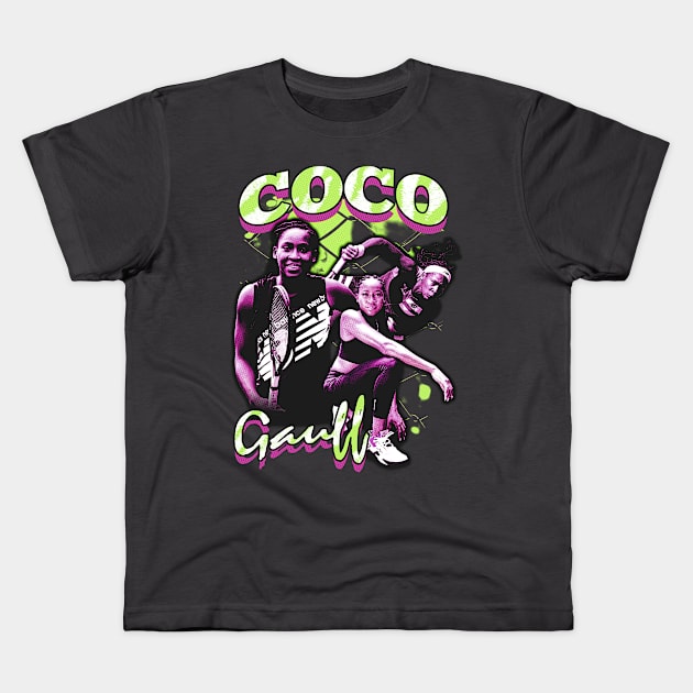 COCO GAUFF Vintage 90s Kids T-Shirt by Dewo Sadewo